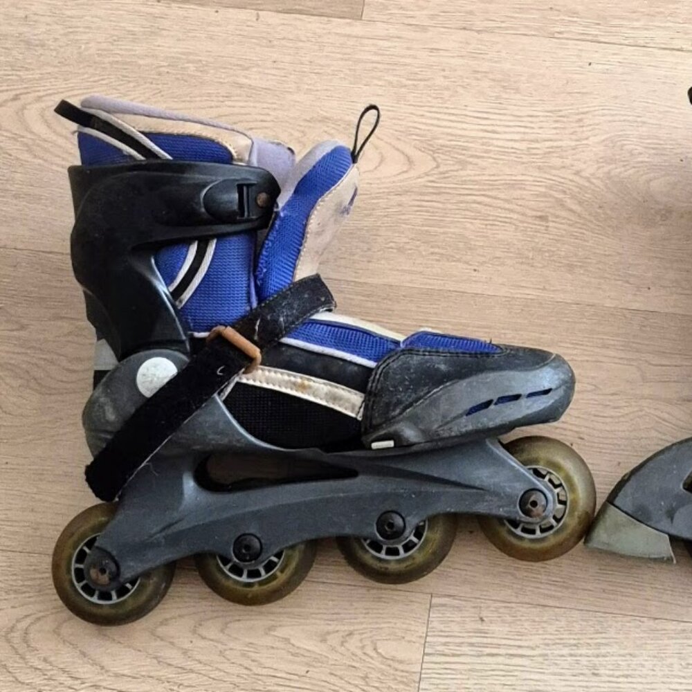 Y2K K2 Boys Size S 3-6 US Inline Skates Rollerblades Power Transfer 2.0